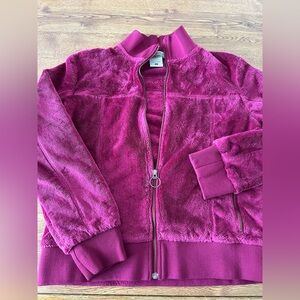 Ladies Columbia Vertex magenta full-zip fuzzy jacke size large